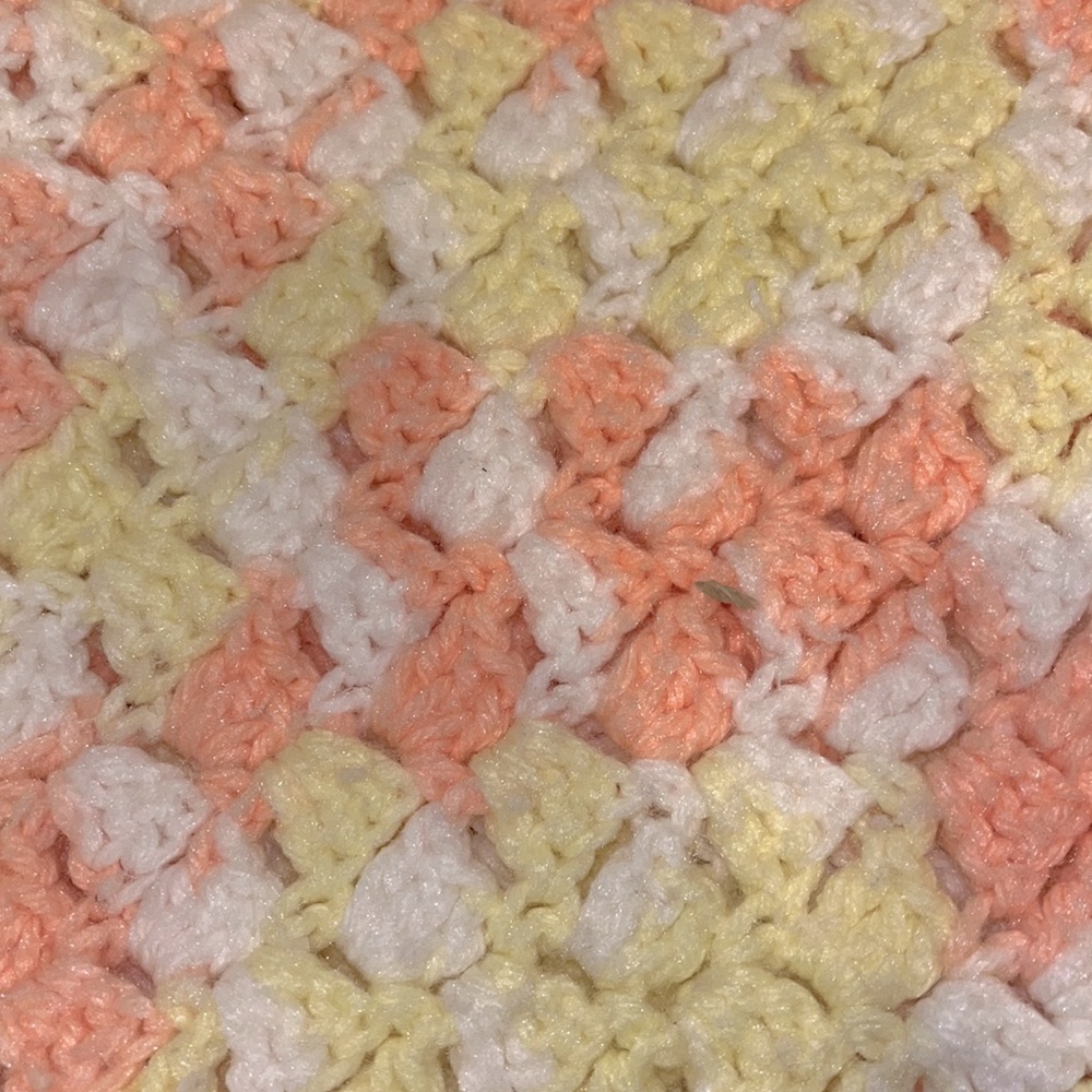 Handmade baby blanket. Vintage - Picture 2 of 5